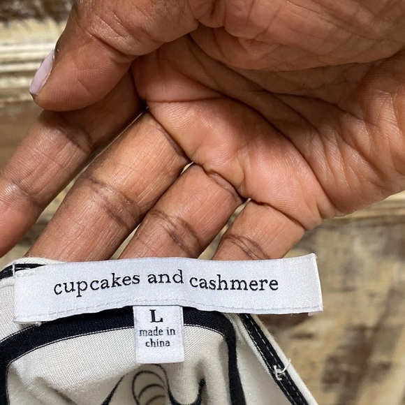 cupcakes & cashmere Black and White Striped Blouse - Picture 6 of 10